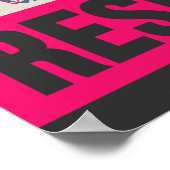 Poster Fabriqué à la main est ma résistance - Style rétro (Coin)