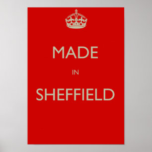 Poster Fabriqué à Sheffield