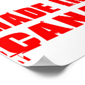 Poster Fabriqué au Canada (Coin)