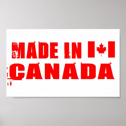 Poster Fabriqué au Canada (Devant)