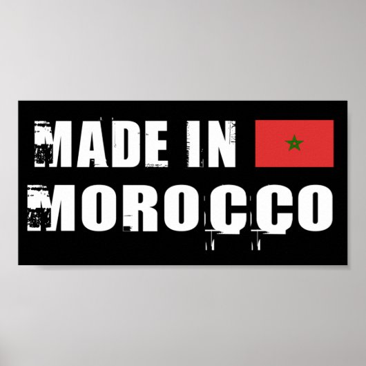 Poster Fabriqué au Maroc (Devant)