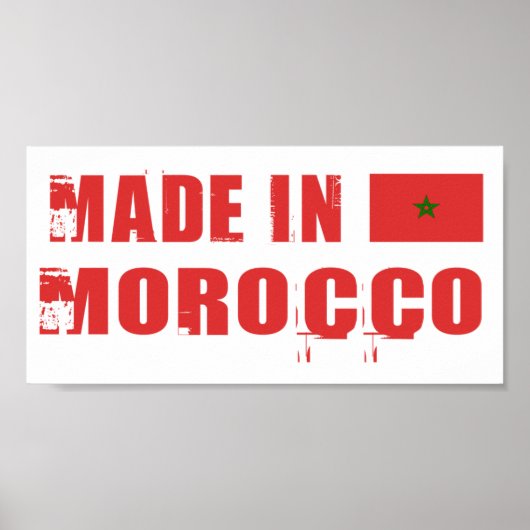 Poster Fabriqué au Maroc (Devant)