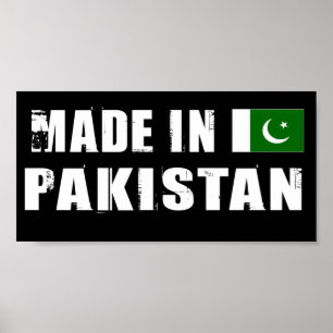 Poster Fabriqué au Pakistan