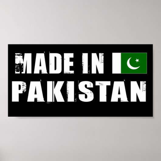 Poster Fabriqué au Pakistan (Devant)