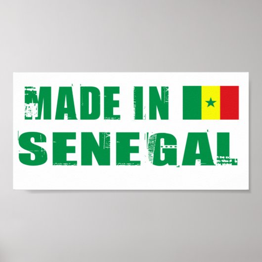 Poster Fabriqué au Sénégal (Devant)