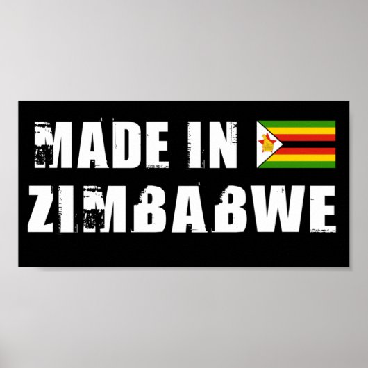 Poster Fabriqué au Zimbabwe (Devant)