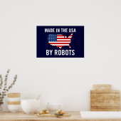 Poster Fabriqué aux Etats-Unis par des robots (Cuisine)