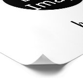 Poster Fabriqué Avec Amour Moderne Professionnel Logo Per (Coin)