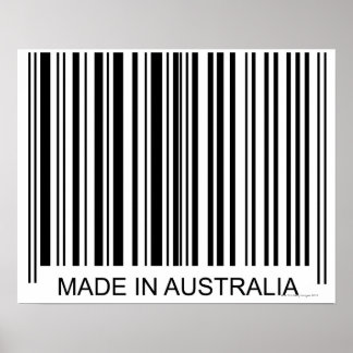 Poster Fabriqué en Australie