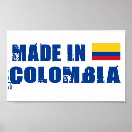 Poster Fabriqué en Colombie (Devant)