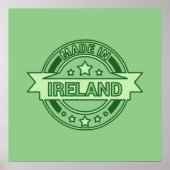 Poster Fabriqué en Irlande St Patrick's day (Devant)