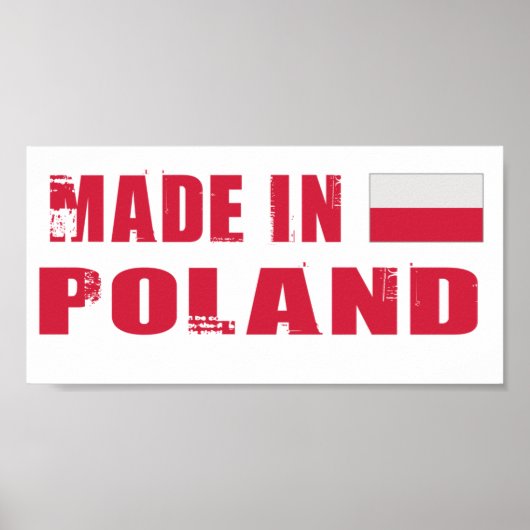 Poster Fabriqué en Pologne (Devant)