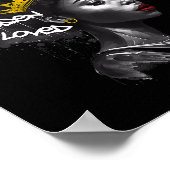 Poster Fabuleuse Femme Afro Noire Avec Des Mots Empowants (Coin)