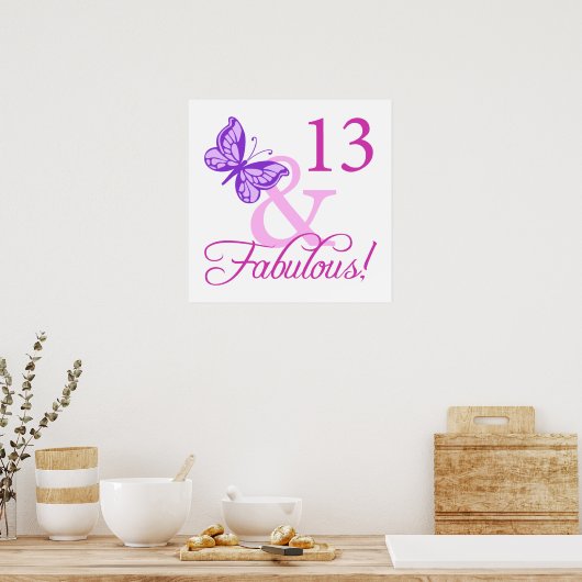 Poster Fabuleux 13e anniversaire (Cuisine)