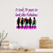 POSTER FABULEUX 50E ANNIVERSAIRE MODE REINE CONCEPTION (Cuisine)