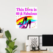 POSTER FABULEUX 60 ANS SPECTACLE REINE (Bureau à domicile)