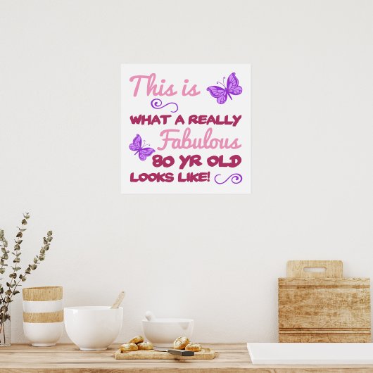 Poster Fabuleux 80e anniversaire (Cuisine)