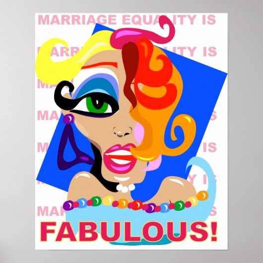 Poster Fabuleux ! (L'égalité de mariage est) (Devant)