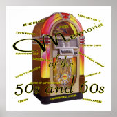 Poster Fabulous fifties juke box (Devant)