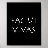Poster Fac ut vivas (Devant)