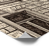 Poster Façade Art Sgraffito (Coin)