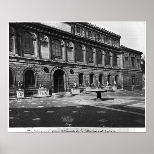 Poster Façade de la bibliothèque (Devant)