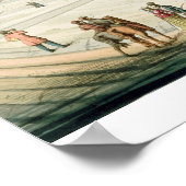 Poster Façade de Saint-Pierre à Rome avec Piazza in f (Coin)