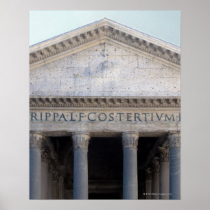 Poster Façade du Panthéon à Rome, Italie