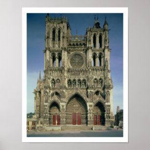Poster Façade occidentale, c.1220-70 (photo) (pour des