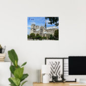 Poster Façade Sud, Cathédrale Notre-Dame, Paris, France (Bureau à domicile)