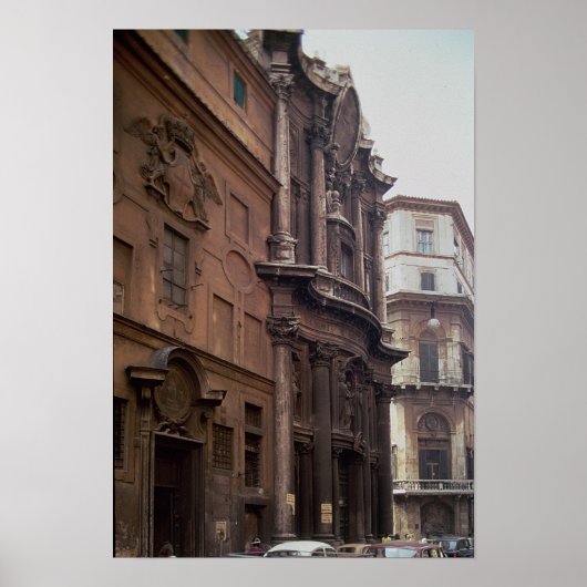 Poster Façades de l'église (Devant)