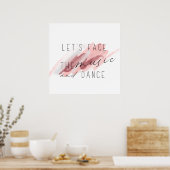 Poster Face à la citation musique et danse (Cuisine)