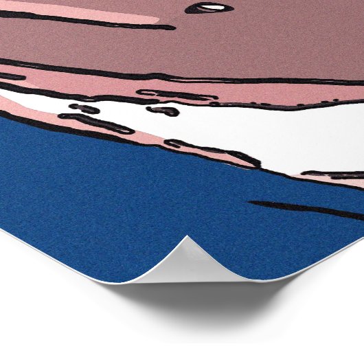 Poster Face Abstraite (Coin)