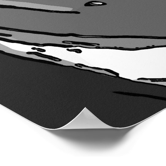 Poster Face Abstraite (Coin)