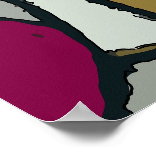 Poster Face Abstraite 12 (Coin)