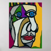 Poster Face Abstraite 12 (Devant)