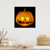 Poster Face Citrouille Halloween (Cuisine)