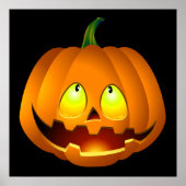 Poster Face Citrouille Halloween (Devant)