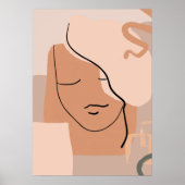 Poster Face d'art abstrait cool (Devant)