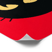Poster Face de chat noir (Coin)