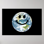 Poster Face de la Terre heureuse (Devant)
