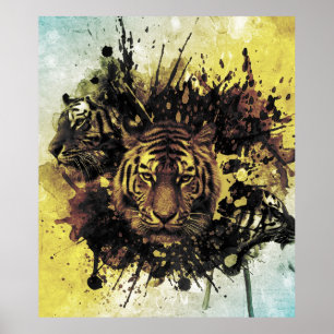 Poster face de lion