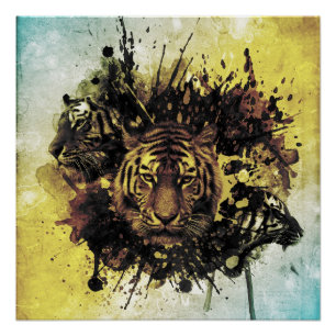 Poster face de lion