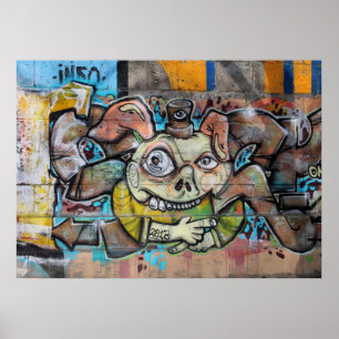 Poster Face de porc étrange