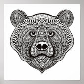 Poster Face d'ours inspirée 2 (Devant)