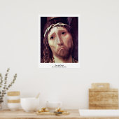 Poster Face Du Christ Par Antonello Da Messina (Cuisine)