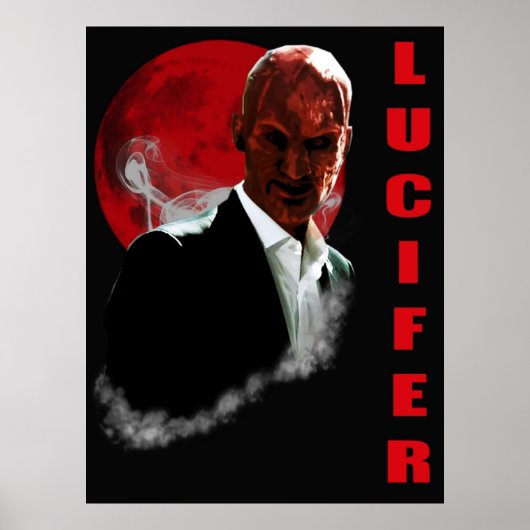 Poster Face du diable de Lucifer (Devant)