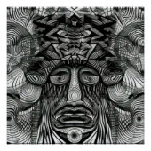 Poster Face du Shaman (Devant)