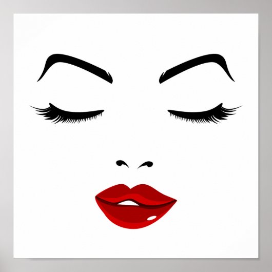 Poster Face élégante (Devant)