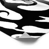 Poster Face élégante dans le feu et flammes conception tr (Coin)